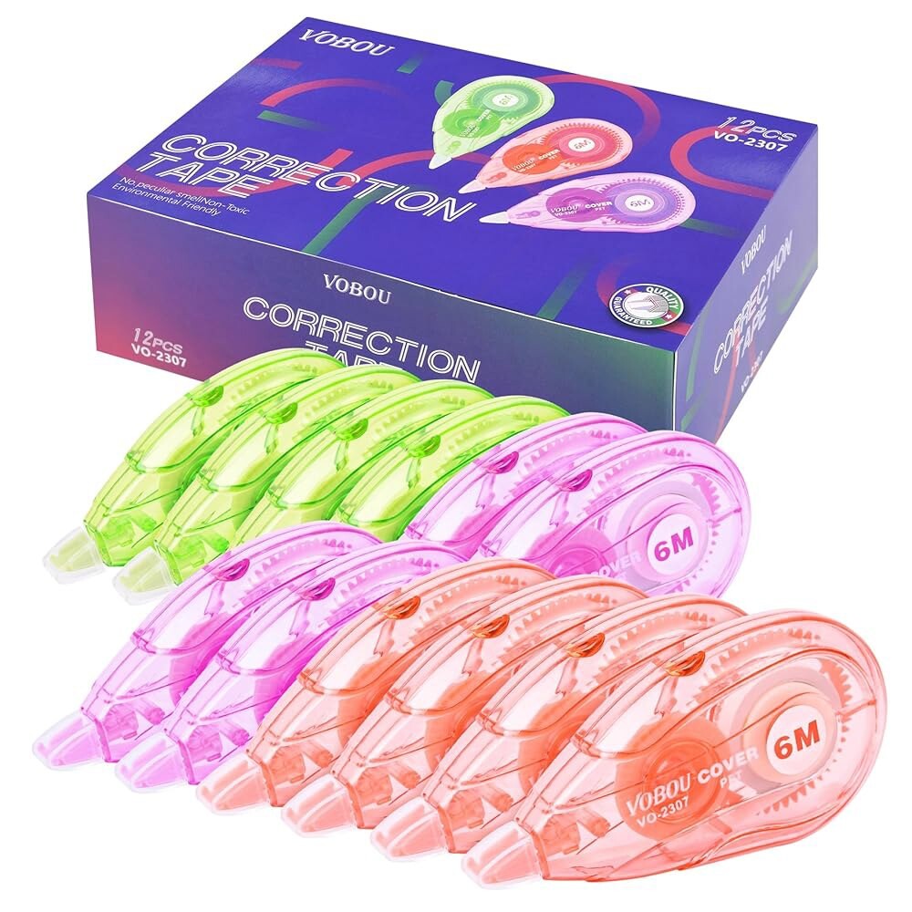 [오늘출발] 보부 화이트 수정 테이프 언제든지 즉시 수정할 수 있는 어플리케이터를 사용하여 잘못된 글을 쓸 있습니다