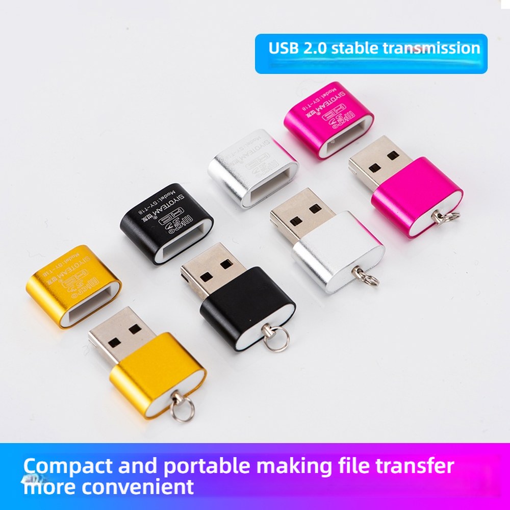 [오늘출발] TF 카드 슬롯 USB 마이크로 SD 리더기는 컴퓨터 또는 자동차 어댑터용 플래시 드라이브가 됩니다.