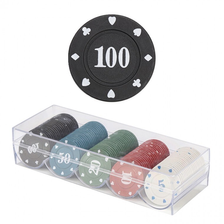 카지노칩 포커 트럼프 게임 100P 세트 RD-11945