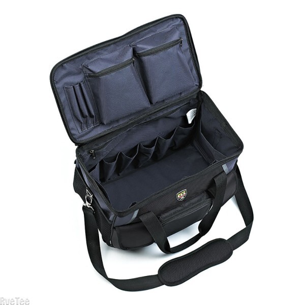 신형 헤비 듀티 사각형 두꺼운 슬롯 공구 가방 스파이크 포함 파우치 정리함 전기 기술자 선물