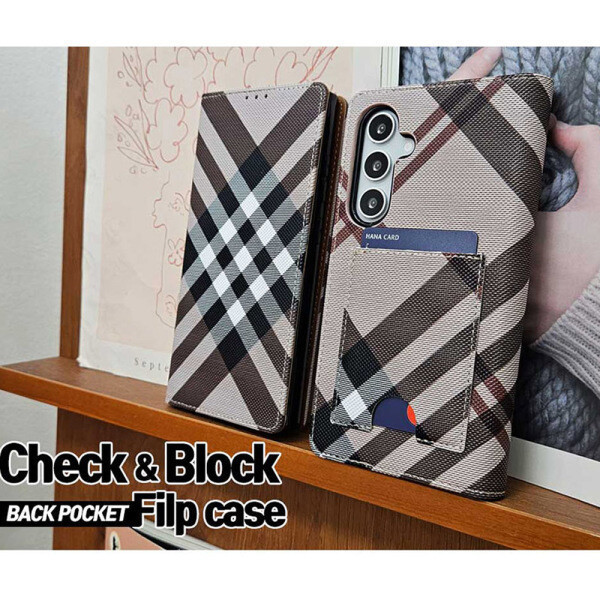 [오늘출발]체크 블락 다이어리_갤럭시 A34 A35 A52 A53 퀀텀 A90 점프3 점프2 퀀텀3 버디4 A71