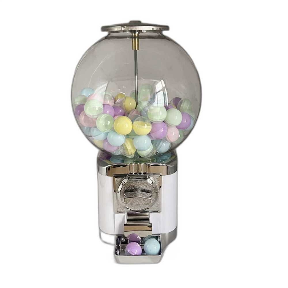 [오늘출발]동전으로 작동하는 뽑기 행사 크레인 경품 소형 흰색 기계 무료+100캡슐 콘솔