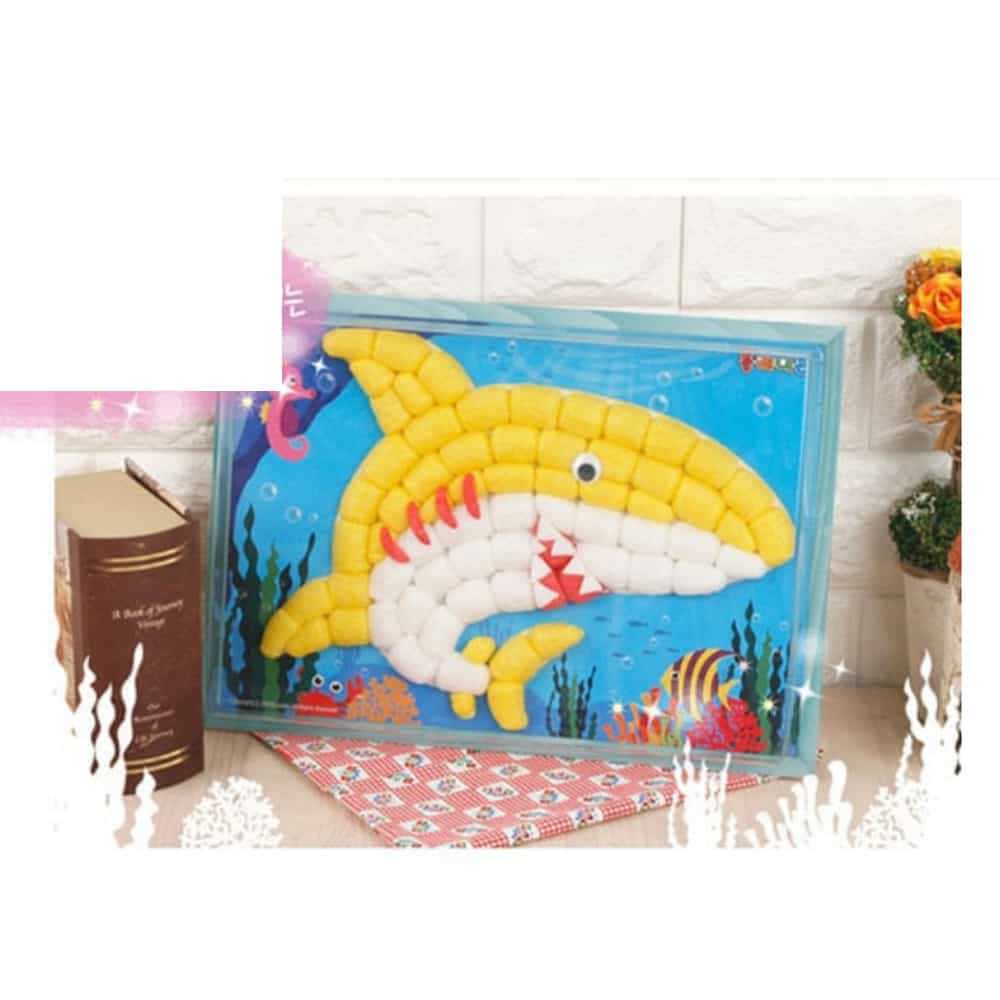 [오늘출발] 플레이콘 판다스토어 플레이콘 부조액자 상어 플레이콘붙이기 플레이콘만들기세트 플레이콘미술 모양플레이콘