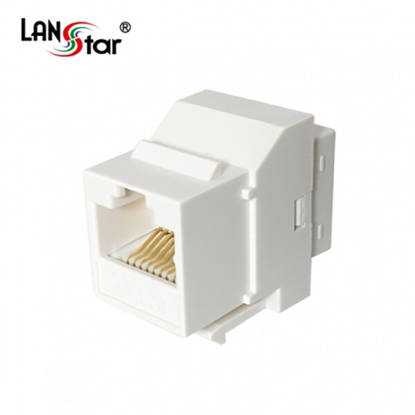 [라인업시스템][오늘출발] 랜스타 랜스타 LS-6IC-UKW 키스톤 장착형 커플러 I형 RJ-45 CAT6 UTP 8P8C White 대만산