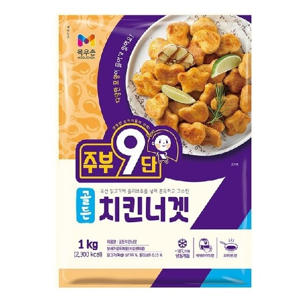 [농협][오늘출발] 목우촌 목우촌 주부9단 골든 치킨 너겟 1kG (냉동)
