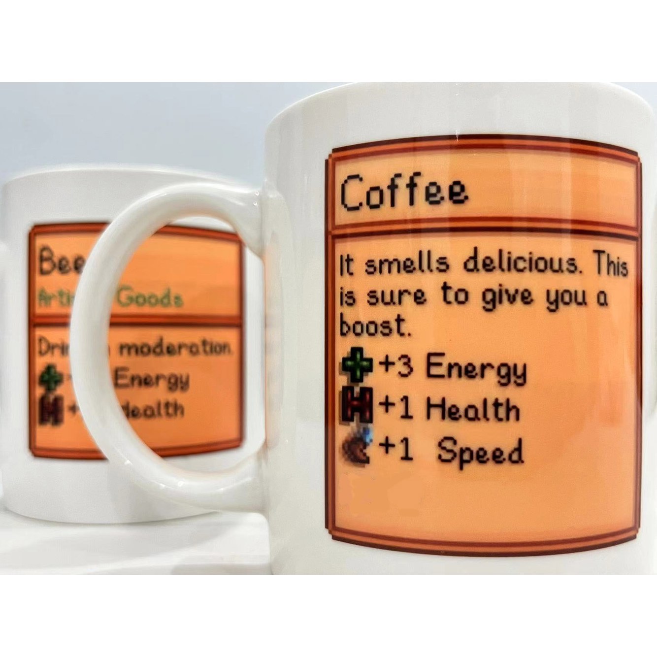 [오늘출발] 스타듀밸리 트리플샷 에스프레소 머그컵 (팬 커피잔 메이드) 게임