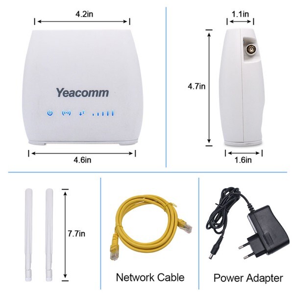 가성비 Yeacomm S11 음성 VoLTE RJ11 RJ45 TDD FDD 3G 4G LTE CPE 라우터 모뎀 4g Wifi SIM 카드 슬롯 모바