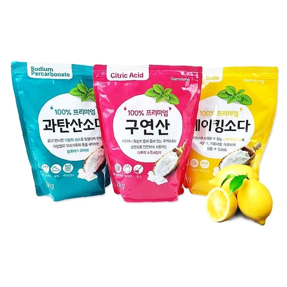 식용베이킹소다 욕실청소 구연산 과탄산소다사용법 2kg 세정제 다목적세정제 감동