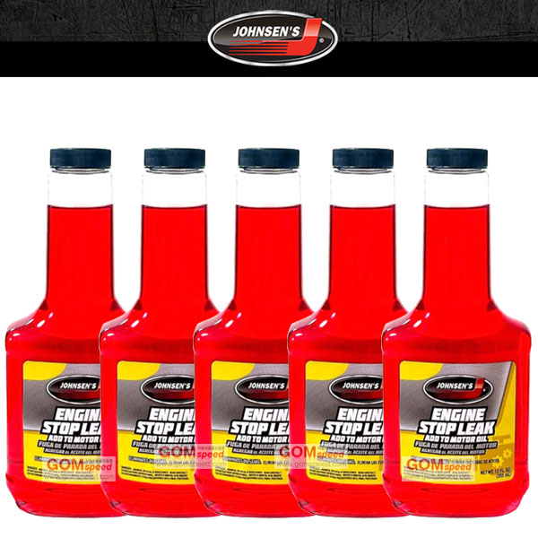 [오늘출발]존슨 엔진오일 누유 방지제 355ml 스탑리크 5개 세트