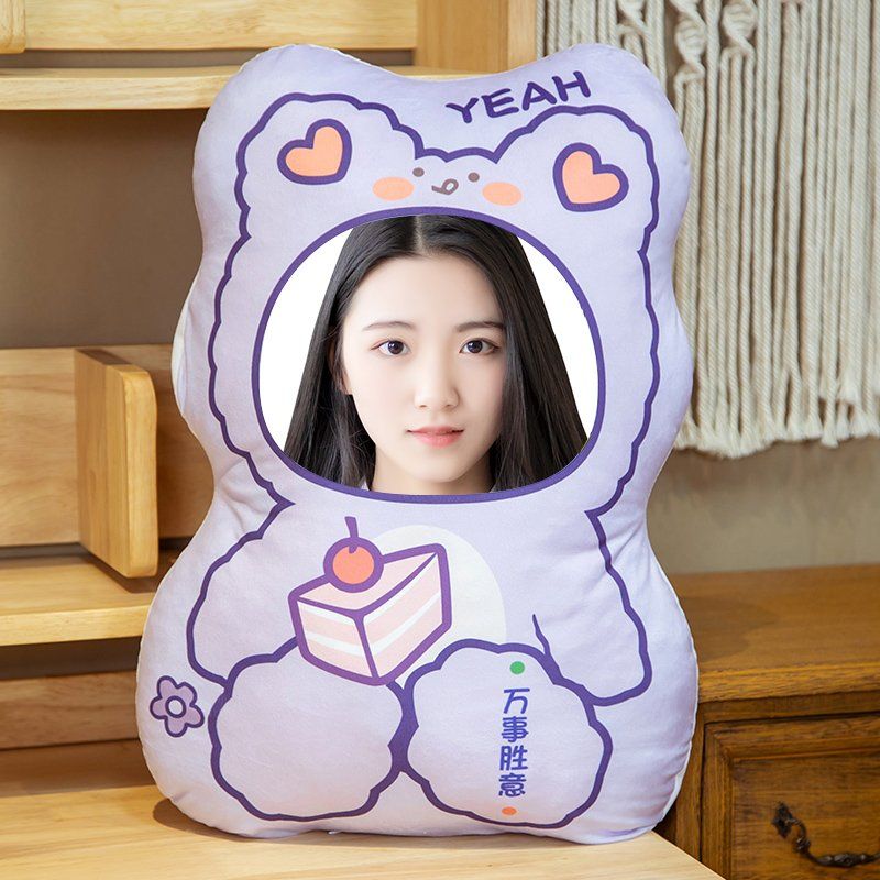 귀여운 커플 주문제작 쿠션 커스텀 생일 선물 DIY 인형 베개 9. 모든 것이 승리 A. 35cm(한쪽사진)