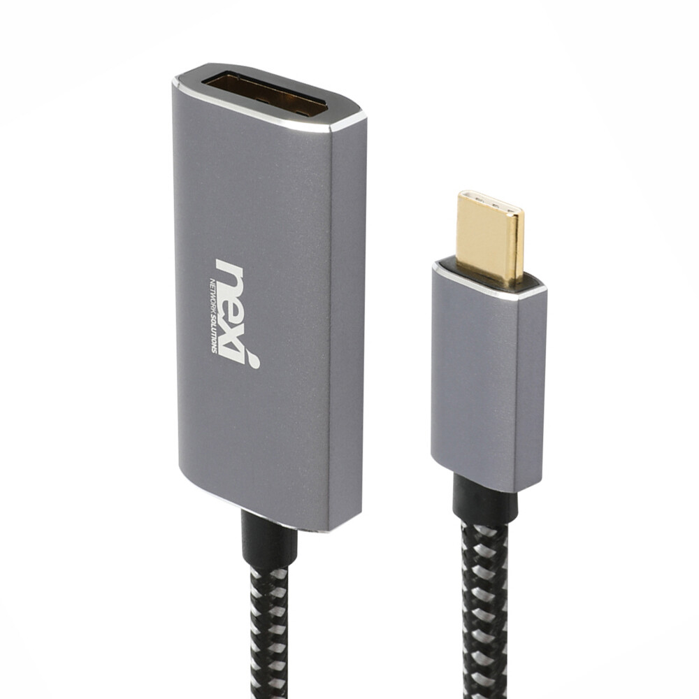 [리버네트워크][오늘출발] 넥시(전자기기) USBC to DP젠더 맥북 노트북 TV컨버터 삼성덱스 4K듀얼모니터연결잭 RNX1102