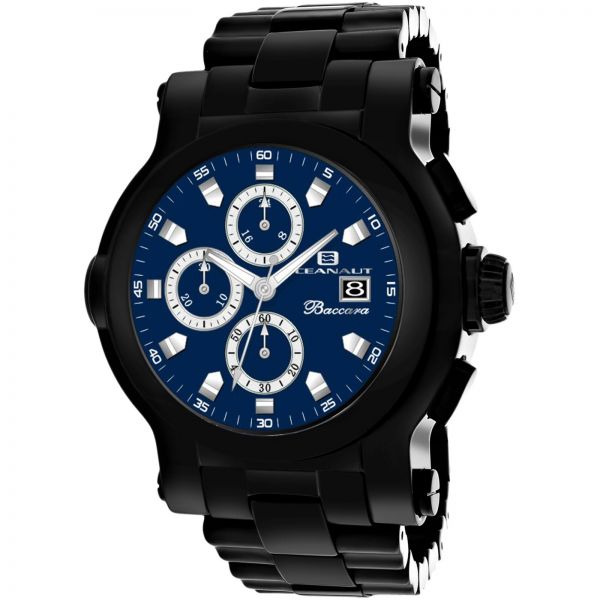 오세아나우트 남성 시계 바카라 XL 블루 다이얼 도금 스테인리스 스틸 브레이슬릿 OC0829
