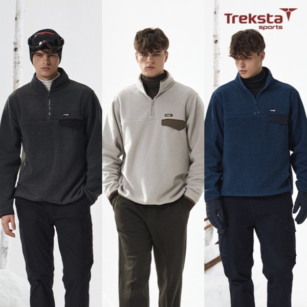 트렉스타 Treksta Sports 트렉스타 25FW 남성 마운틴 쉐르파 양면 플리스 3종 세트