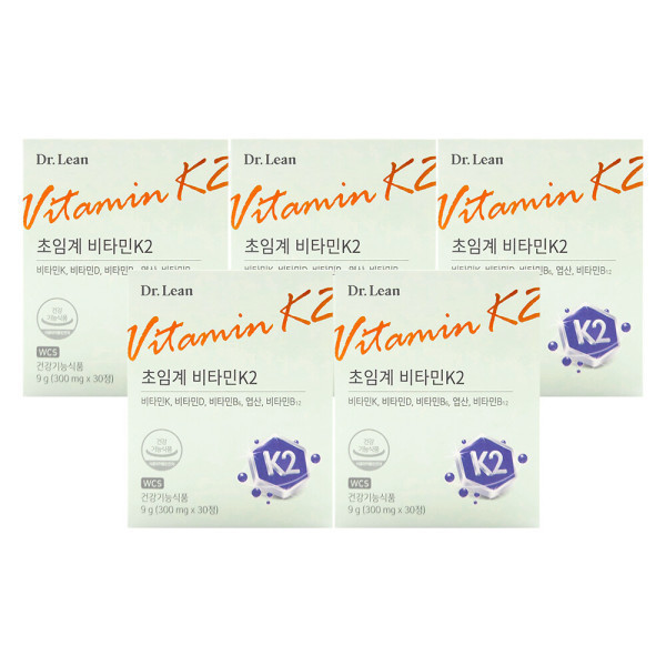 [오늘출발] 닥터린 닥터린 초임계 비타민K2 300mg x 30정 x 5박스 /An