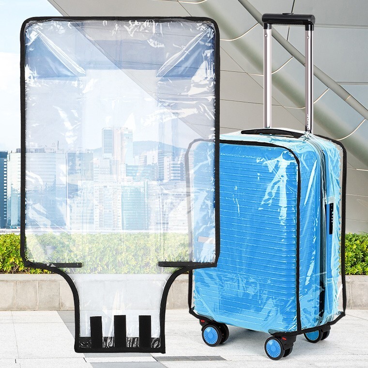 28인치 투명캐리어커버 여행가방 보관케이스 방수보호 덮개 보호-캐리어케이스기내용.보관여행용다용도파