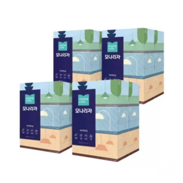 모나리자 벨라지오 미용티슈 300매x6팩x4박스