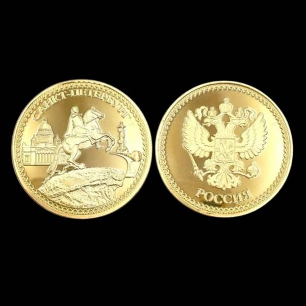 [오늘출발] 기념 금화 코인 선물 주화 가상화폐 장식품 모형 선물 상장 동전