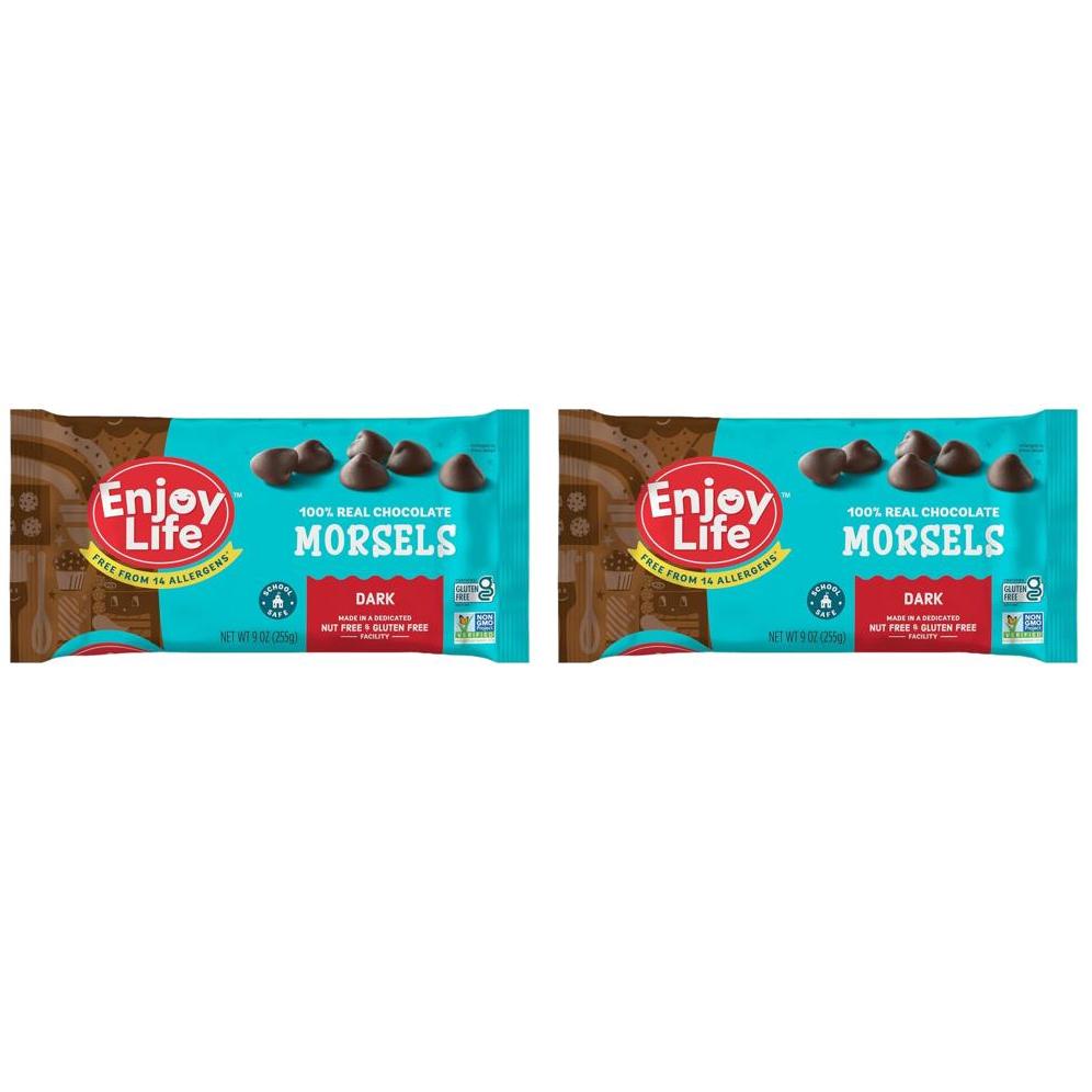 Enjoy Life 베이킹용 다크 초콜릿 모젤 유제품 무첨가 초콜릿칩 255g 2개 크리스마스 가족선물