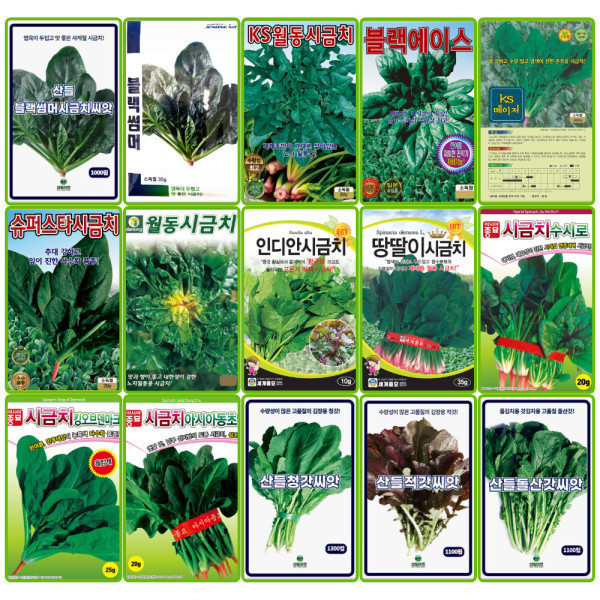 [오늘출발] 채소씨앗 270여종 상추 시금치 당근 콩 호박 더덕 도라지 무 채소씨 종자