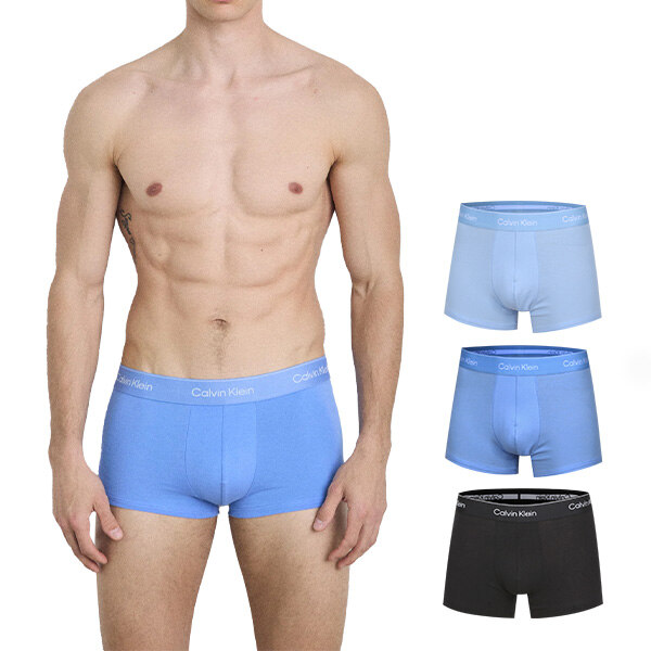 캘빈클라인 캘빈클라인 CK 언더웨어 아이콘 코튼 스트레치 남자 드로즈 속옷 3팩 세트 NB4392-W8O