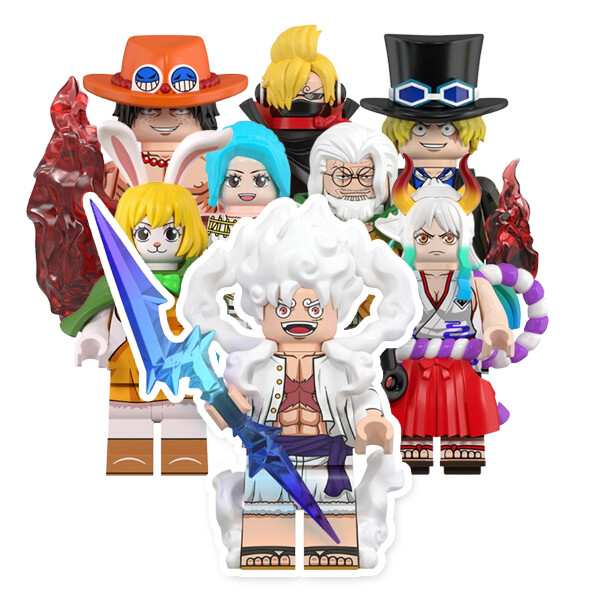 [오늘출발] 원피스 호환레고 블록 피규어 8종 C세트 루피 레일리 에이스 사보 야마토 비비 캐럿 상디 / 무료배송
