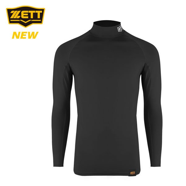 (ZETT)ZETT 제트 야구 긴팔 스판 언더셔츠 BOK-6601WN 검정 ZT25BBIN004 V2511