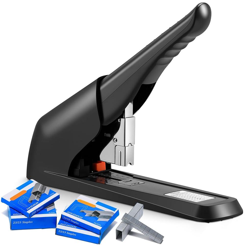 CGOLDENWALL 200장 튼튼한 스테이플러 4000개의 무료 스테이플 포함(23/8 23/10 23/13 23/23 각 1000