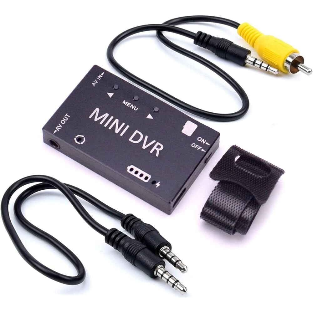 [오늘출발] 미니 FPV DVR 디지털 비디오 레코더 720P HD NTSC/PAL 32GB TF 카드 지원 내장 배터리 3.5mm AV 인터페이