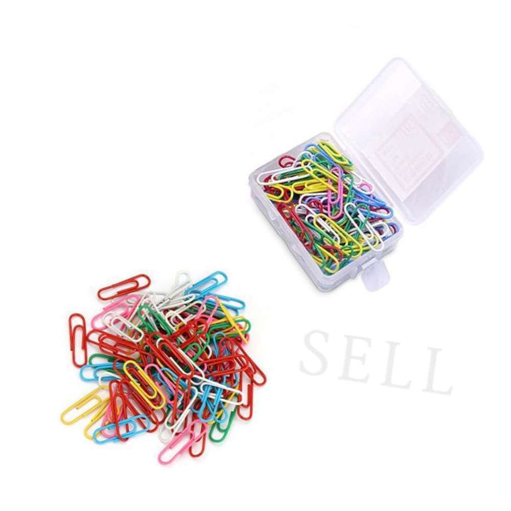 [오늘출발]클립 컬러혼합1각 80개 체인블럭 아크릴클립 사무용품