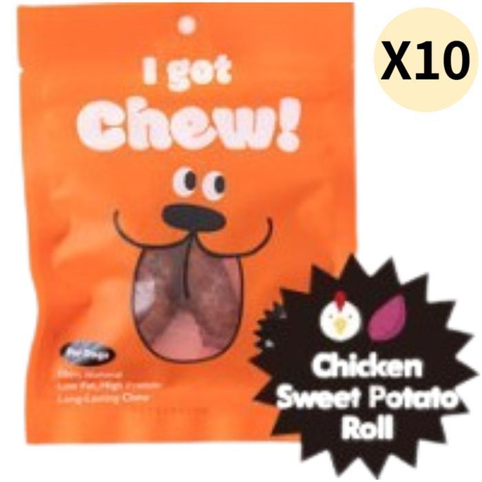 세븐펫 강아지 개껌 아이갓츄 고구마 치킨말이 X10