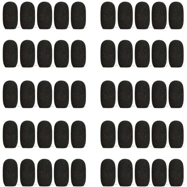 AV Now 마이크 윈드스크린 쉴드 팝 필터 덮개 헤드셋 마이크용 타원형 피트니스 오디오 EMic Samson Qe 50