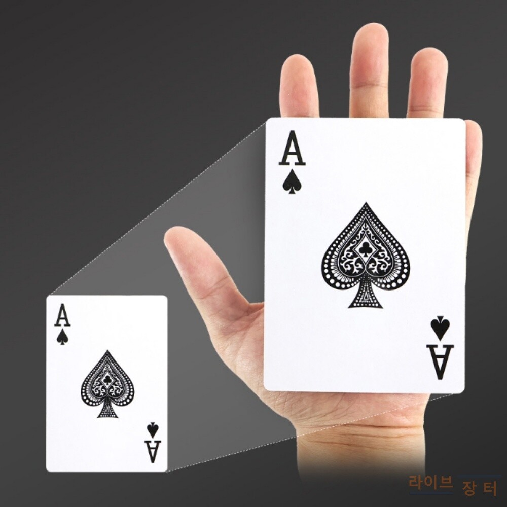 [오늘출발] 초대형 트럼프 카드 파티 이벤트 소품 촬영 포커카드 빅사이즈카드게임 빅사이즈 고급트럼프카드