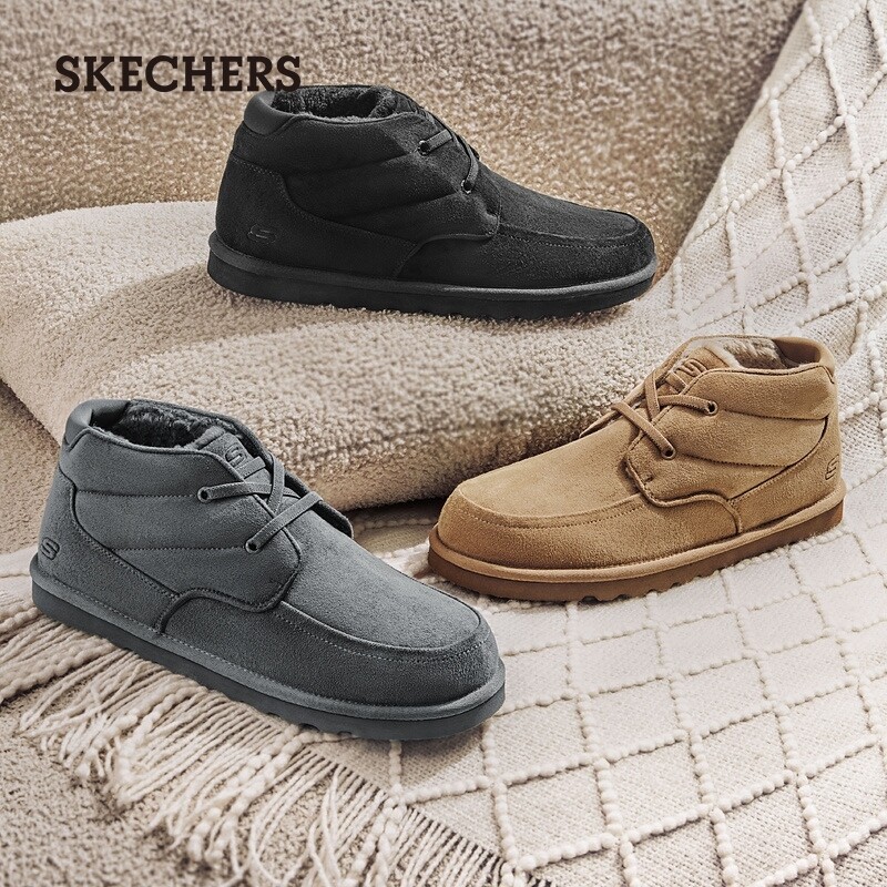 [해외] Skechers 스케쳐스 남성 벨벳 겨울 부츠 기모 방한화 털부츠 205177