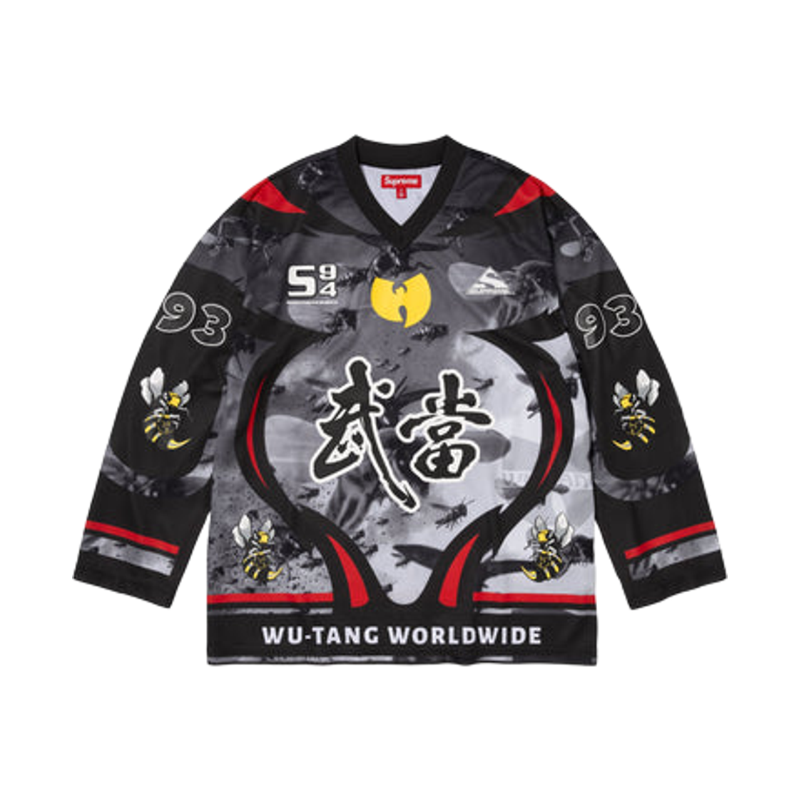 정품 슈프림 Supreme x Wu-Tang Clan Hockey Jersey 블랙 - 25FW 우탱 클랜 하키 저지 794085