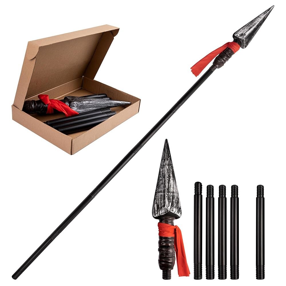 [오늘출발] 70인치 스파르탄 창 장난감 창 할로윈 소품 무기 아메리카 원주민 스타일 로마 복제품 분리 가능한 검투사