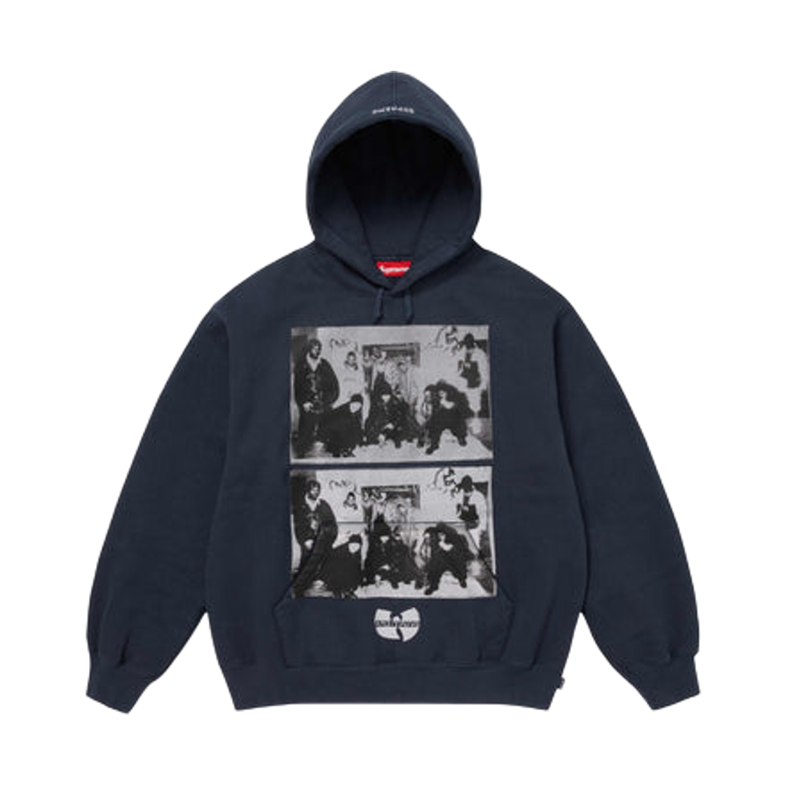 정품 슈프림 Supreme x Wu-Tang Clan Hooded Sweatshirt Navy - 25FW 우탱 클랜 후드 스웨트셔츠 네이비 79