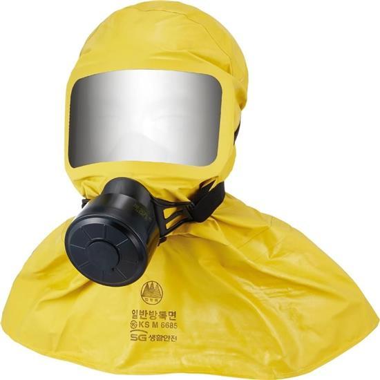 SG생활안전 일반방독면-화생방마스크 SG1000HC 두건형 소모품