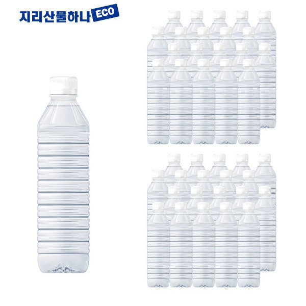 [오늘출발] 지리산물하나 무료배송 지리산물하나 생수 무라벨 500ml 40입