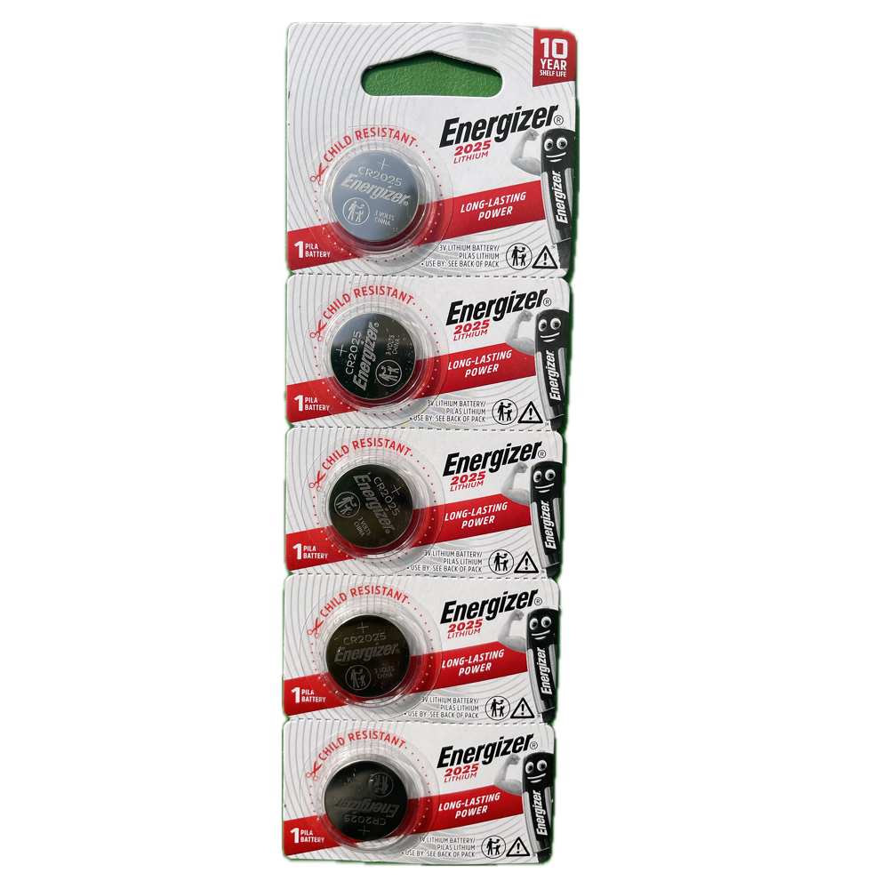 [에너자이저홀딩스][오늘출발] 에너자이저 에너자이저 리튬 건전지 코인건전지 CR2025 5개입 장난감차키시계계산기
