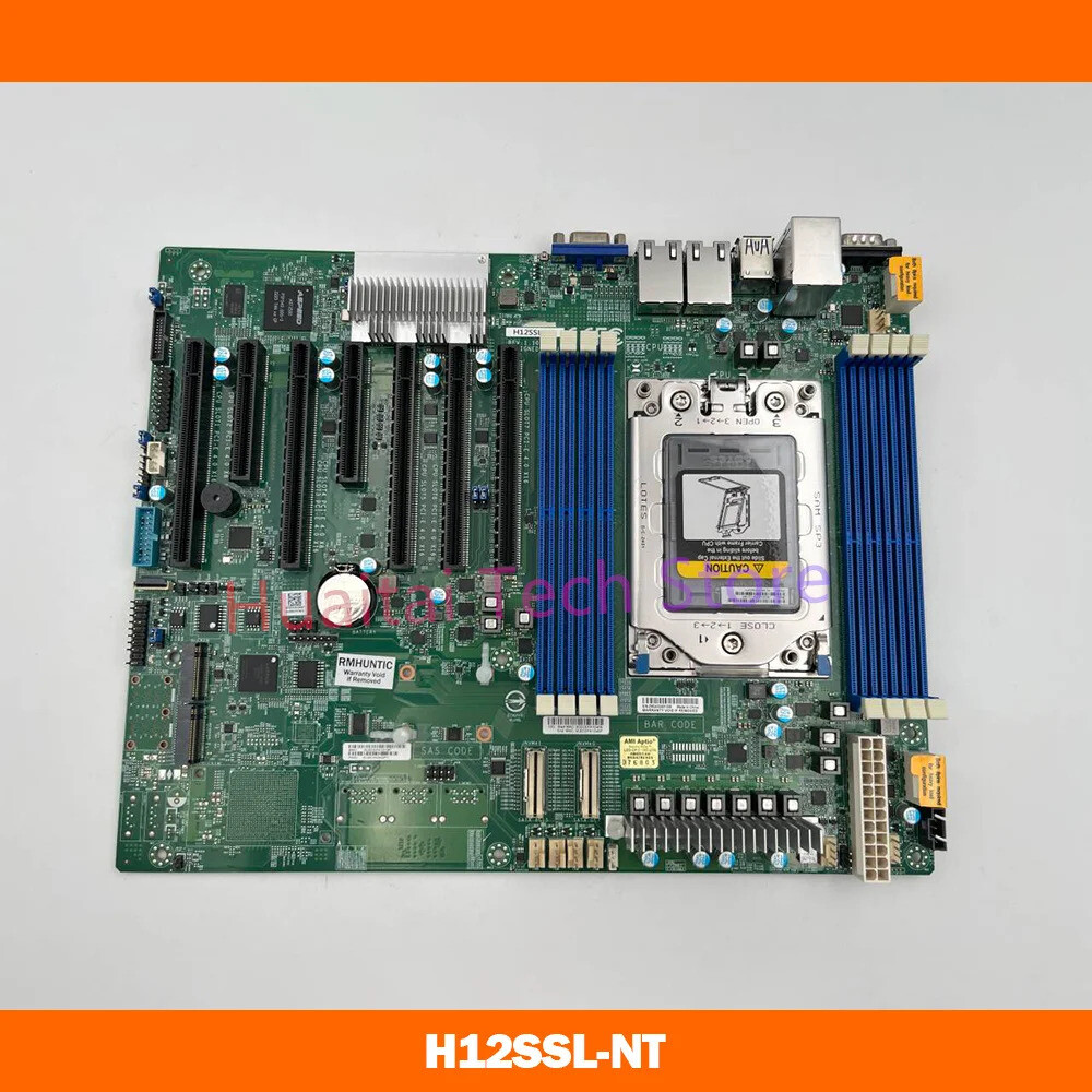 [오늘출발] Supermicro 단일 소켓 서버 EPYC7002 기가비트 이더넷 포트용 마더보드는 4GPU IPFS H12SSL-NT를 지원합니