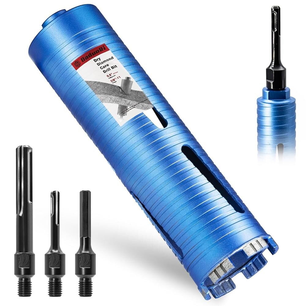 [오늘출발] 3개의 어댑터가 포함된 벽돌 및 블록용 다두오리 2 3/4인치 건식 코어 드릴 비트: SDS Max Plus 1/2인치