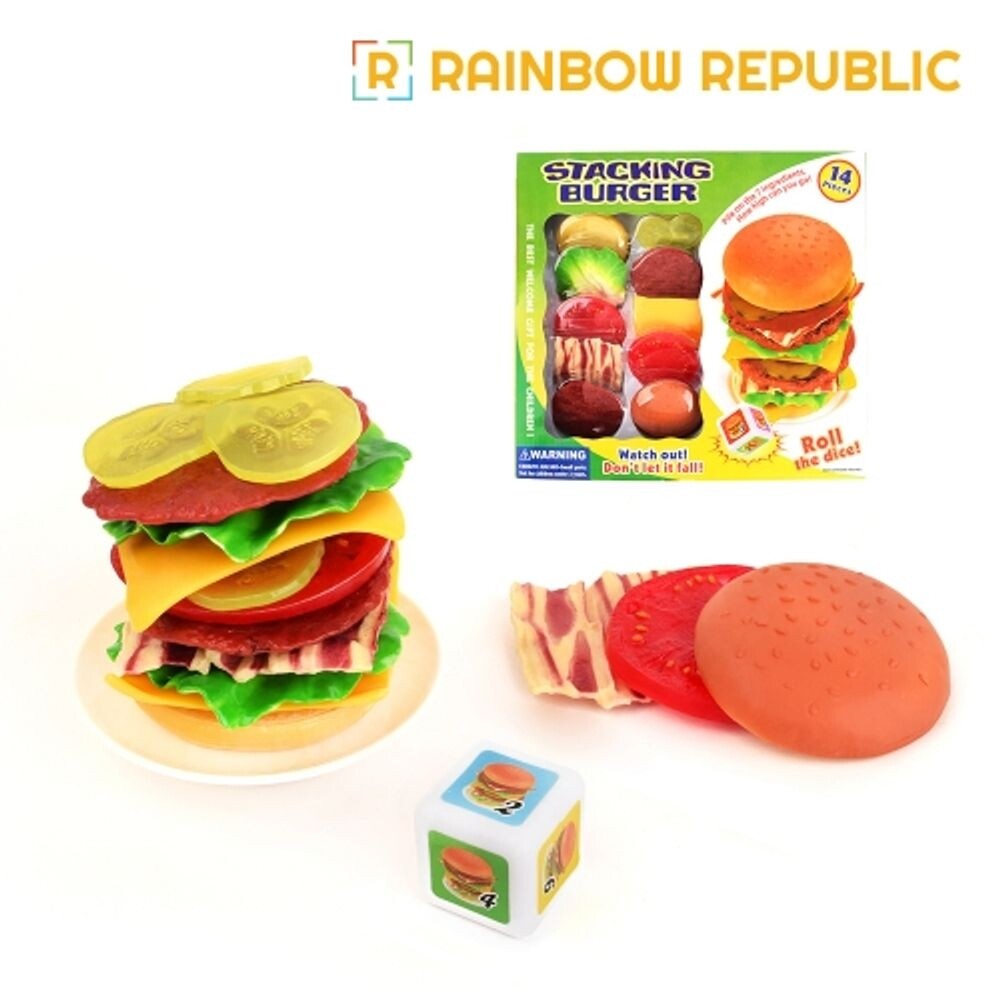 PV 햄버거쌓기놀이/쌓기놀이/쌓기완구/쌓기장난감/쌓기게임/장난감쌓기/놀이용/유아용/어린이용/아동용