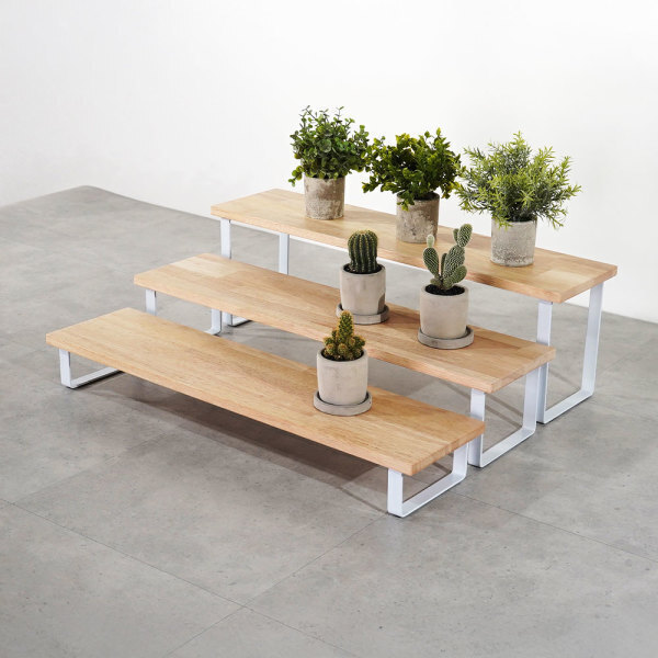 [오늘출발] 원목 화분 다이 받침대 선반 진열대 거실 베란다 다육이 식물