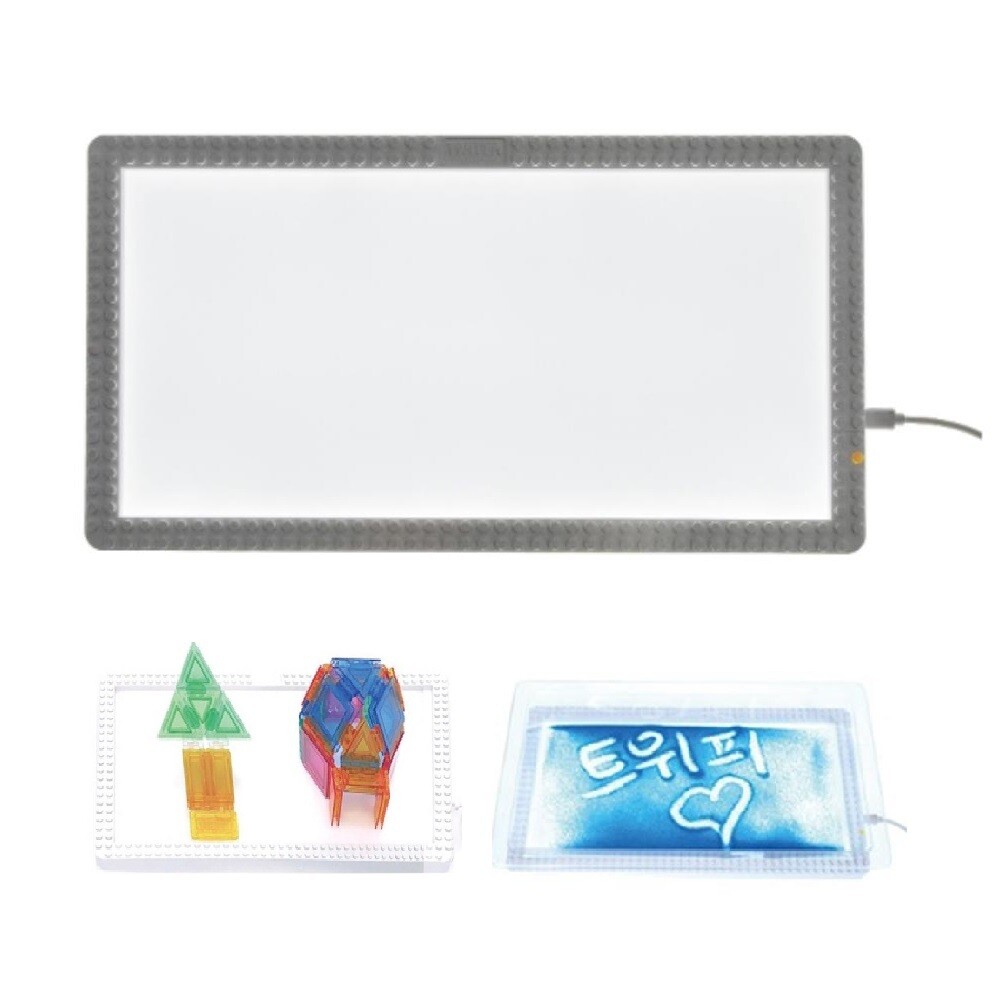 잉크 샌드아트 블록놀이 불빛박스 공부상 집중력 책상