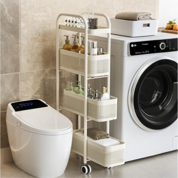 CBBC 다용도 틈새 수납선반 무설치 일체형 슬형 선반