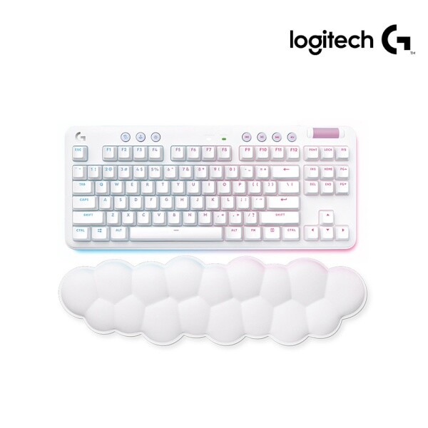 로지텍G 로지텍 무선.블루투스 기계식 미니키보드 G715 오로라 컬렉션 GX Red Linear 화이트