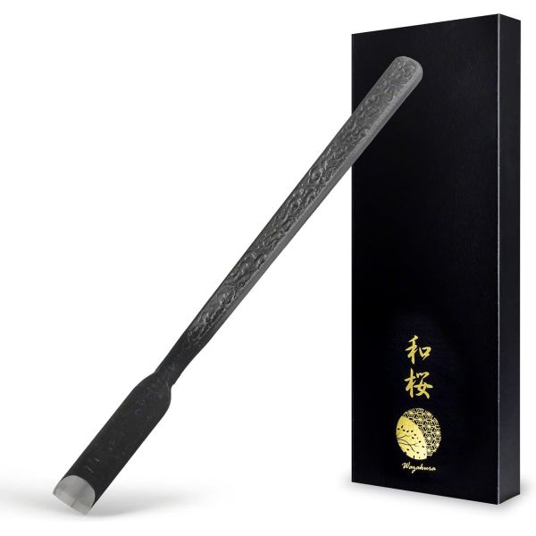 Wazakura 와자쿠라 탄소강 곡선 분재 진 끌 7 2인치 185mm 데드우드 조각 도구 일본식 샤리 나무껍질 스크