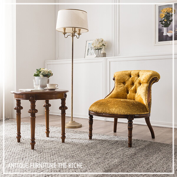 더리체 더리체 무료배송 클래식 엔틱가구 수입 프렌치 엔틱가구 프렌디 마리안 1인 의자 C