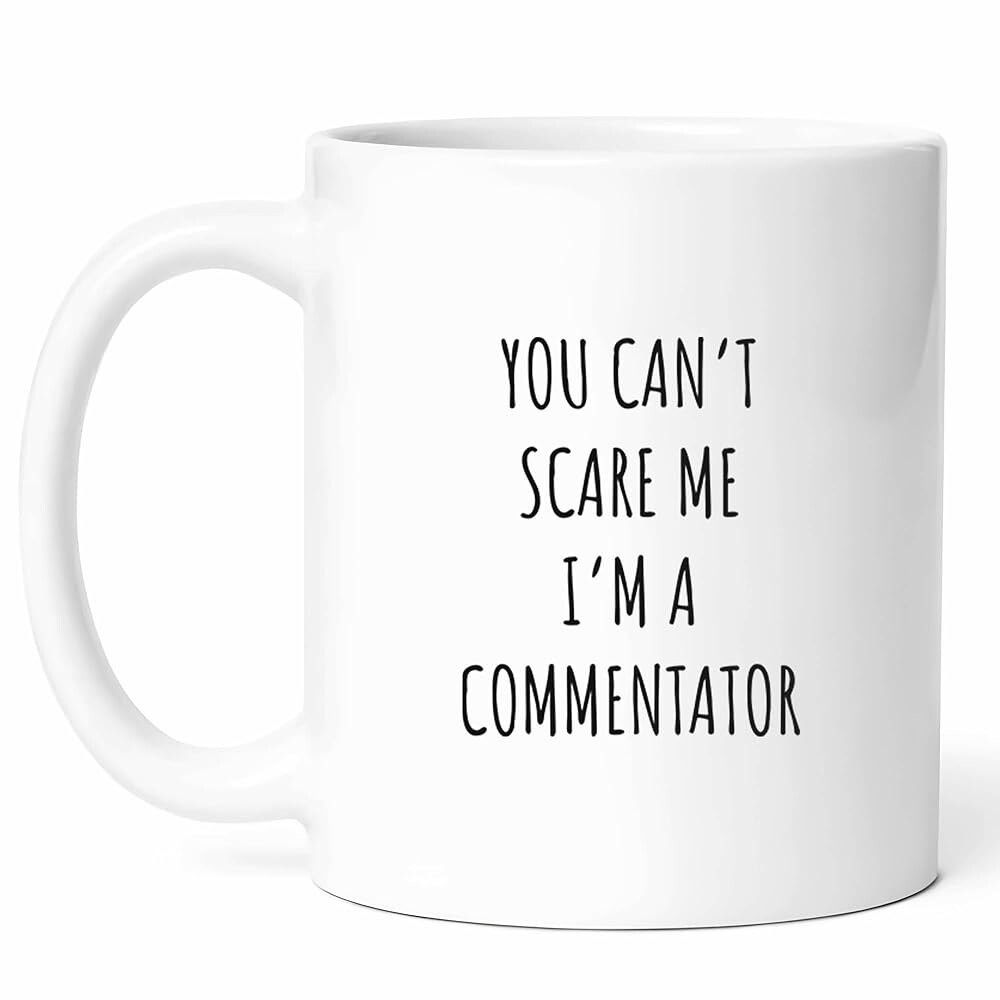 [오늘출발] 재미있는 해설자 머그컵 스포츠 분석가 커피 방송 전문가 선물 미디어 퍼스널리티 라이브 커버