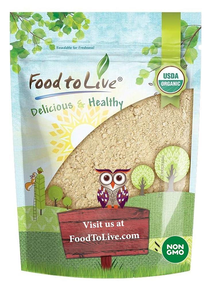 Food to Live 유기농 블랙 마카 파우더 226.8g8온스 생 가루 GMO 프리 코셔 미세 밀가루 벌크